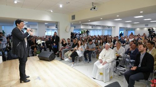 Папата на визита в Общността на "Нови Хоризонти" във Фрозиноне