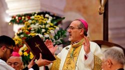 O patriarca latino de Jerusalém, cardeal Pierbattista Pizzaballa (AFP)