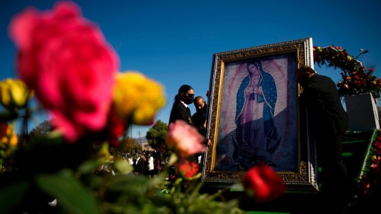 Ikone der Jungfrrau von Guadalupe im Erzbistum Los Angeles