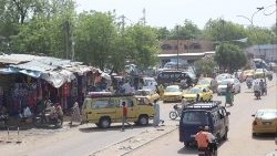 Une rue de la capitale tchadienne, Ndjamena. 