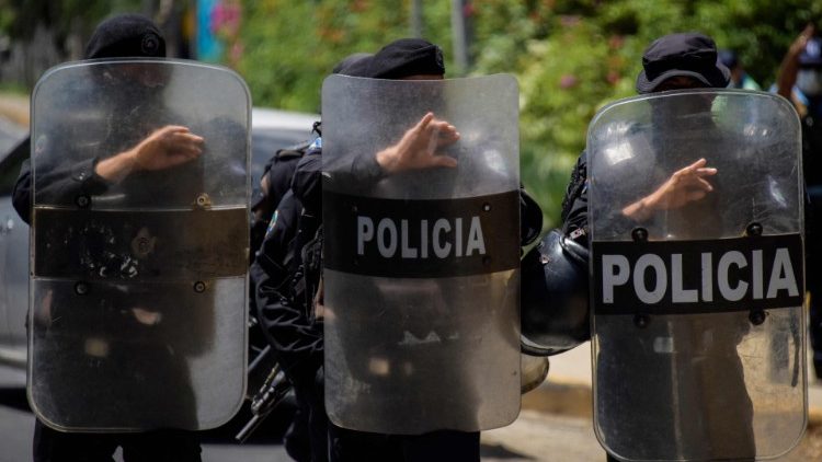 Members of the Nicaraguan Police Force