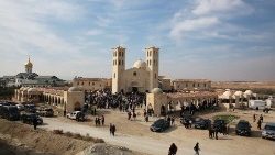 A view of the Church of the Baptism of Christ, in Jordan