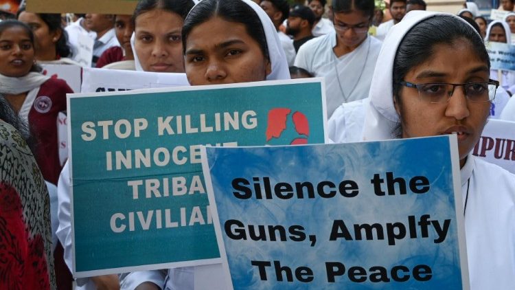Christen in Indien protestieren gegen Christenverfolgung