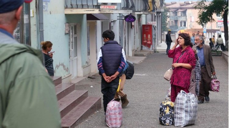 Auf der Ausreise: Stepanakert am Montag