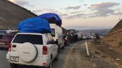 La fuga dei residenti del Nagorno-Karabakh in Armenia