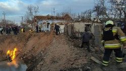 Ein russischer Bombenangriff an diesem Mittwoch in Mykolaiv in der Ukraine