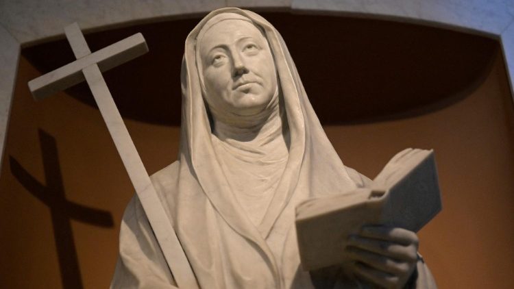 A statue of the new saint in Buenos Aires