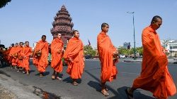 Buddhistische Münche in Phnom Penh