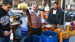 Auf dem Markt in Aleppo, am 11. März