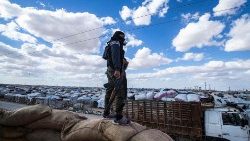 Le camp syrien sous contrôle kurde al-Hol, où sont détenus des combattants présumés de l'État islamique. 