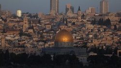 Blick auf den Felsendom und Jerusalem