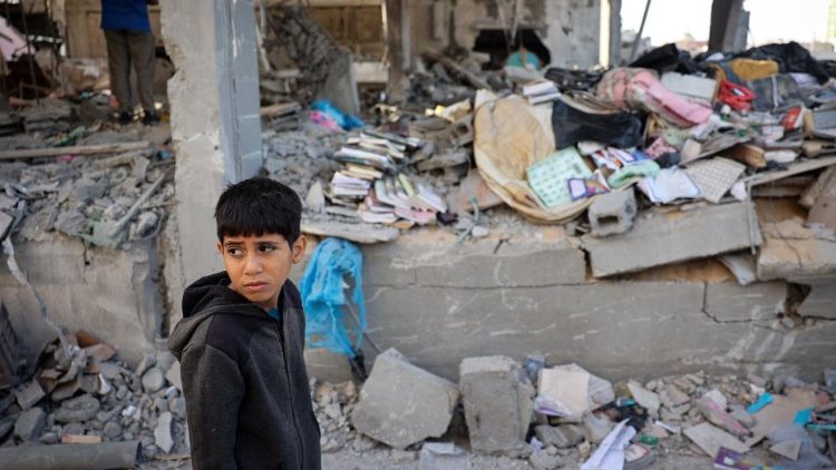 Rafah im Gazastreifen nach einem israelischen Bombardement am Donnerstag