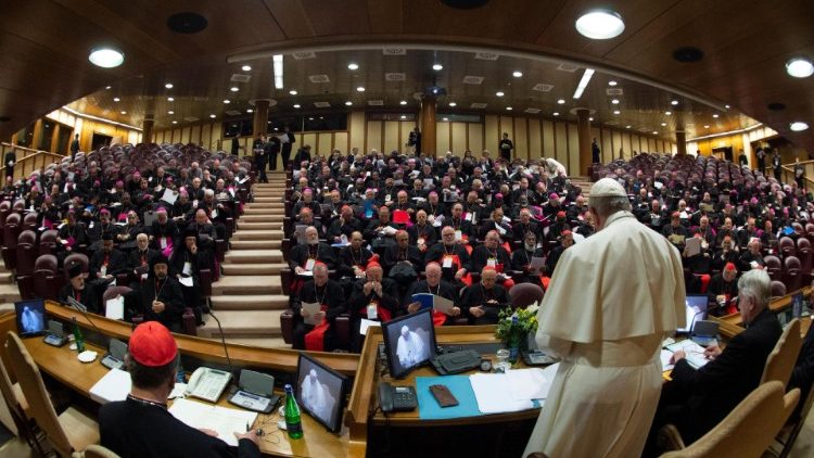 Pope Francis at a meeting on the protection of minors in the Vatican in 2019
