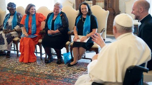 Pope Francis meets with a delegation of the World Union of Catholic Women's Organizations (FILE PHOTO)