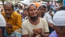 Nach Bangladesch geflüchtete Rohingya forderten am 5. Jahrestag des Beginns der Vertreibungen, am 25. August 2022, Gerechtigkeit und die Möglichkeit einer sicheren Rückkehr in ihr Land(Archivbild)