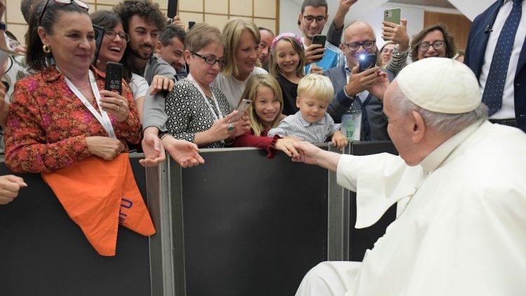 Incontro di Papa Francesco con i giovani di Azione Cattolica nel 2022