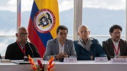Peace talks between the government of Colombia and the ELN  in Caracas, Venezuela, on Nov 21.