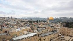 Blick auf die Altstadt von Jerusalem und den Tempelberg