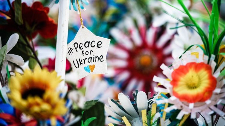 Bei einer Friedensdemo für die Ukraine in Deutschland