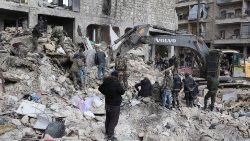 Zniszczenia w pobliżu Aleppo