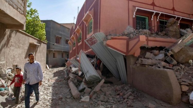 La ville de Marrakech fortement touchée par le tremblement de terre.