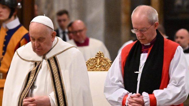 Franziskus Ende Januar mit dem anglikanischen Primas Welby in Rom