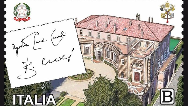  Il francobollo emesso in occasione dei 40 anni degli ''Accordi di Villa Madama'' tra l'Italia e la Chiesa cattolica