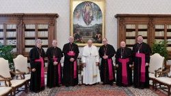 Pope Francis with Bishops of Umbria