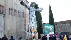 Verona, san Zeno: la statua di Cristo andrà a Gerusalemme