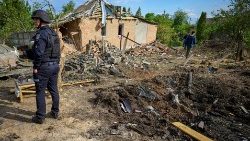 Maison détruite à Kharkiv