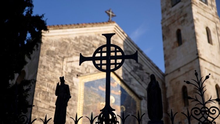 Die römisch-katholische Besuchskirche in En Kerem, einem kleinen Ort bei Jerusalem