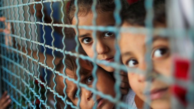 Criancas da Faixa de Gaza. Foto: Vatican Media