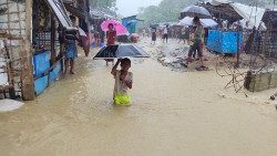 Überschwemmung in einem Flüchtlingslager - Archivaufnahme aus Cox's Bazar (Bangladesch) von 2021