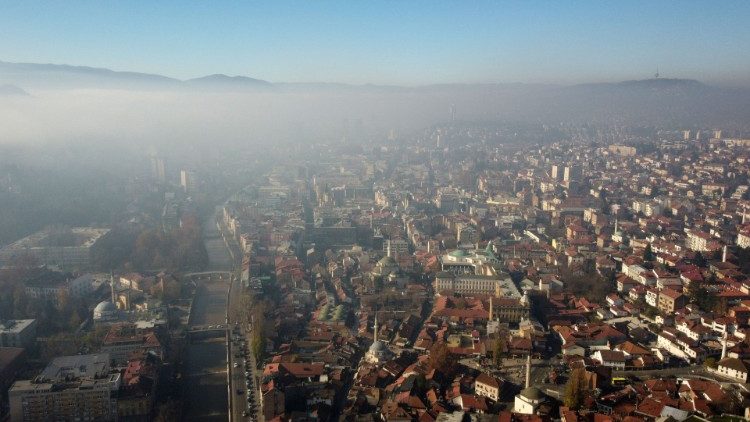 Die bosnische Hauptstadt aus der Luft