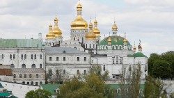 La Laure des Grottes de Kiev, le 27 avril 2020, monastère autrefois sous la juridiction du patriarcat de Moscou, dont il s'est officiellement distancé en mai 2022. 