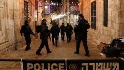 Polizisten in der Altstadt Jerusalems (Aufnahme von April 2023)