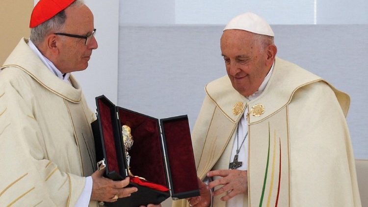 Clemente am letzten Sonntag mit dem Papst in Lissabon