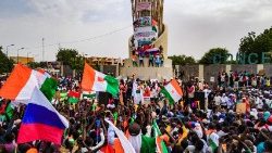 Manifestações de domingo em Niamey em apoio ao governo golpista