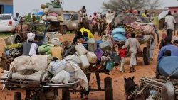 4 août 2023, des réfugiés soudanais fuient vers le Tchad