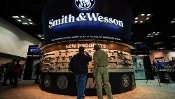Stand von Smith & Wesson in einer Kongresshalle in Indianapolis, 2019