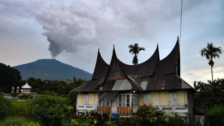 Mount Marapi eruption in West Sumatra
