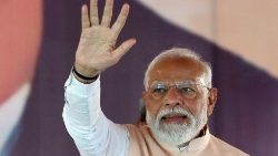 Indiens hindunationalistischer Premier Narendra Modi, dessen Partei vermutlich die derzeit laufenden Wahlen wieder gewinnen wird