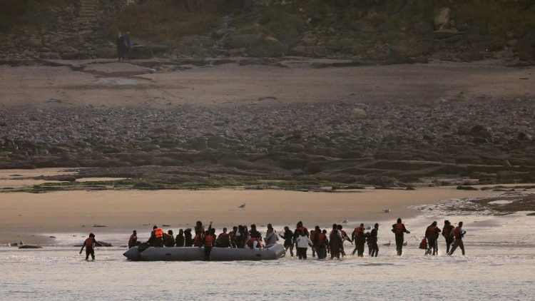 FILE PHOTO: Migrants boats crossing Channel as warm weather and calm seas are favourable for crossings