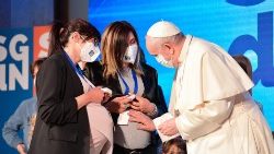 Archivbild: Papst bei der Veranstaltung vor drei Jahren in Rom