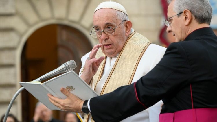 O Papa no ano passado durante a homenagem à Imaculada Conceição na Praça de Espanha 