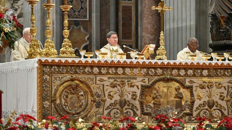 Cardinal Luis Antonio Tagle celebrated at the Altar