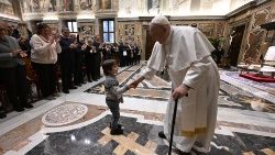Spotkanie Papieża Franciszka z przedstawicielami Dzieła Promocji Alfabetyzacji, 23 stycznia 2023