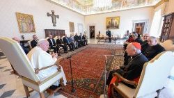 O encontro do Pontífice com a delegação no Vaticano