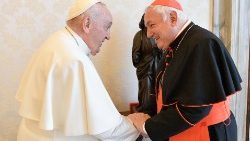 Kard. Jean-Marc Aveline z Papieżem Franciszkiem 
