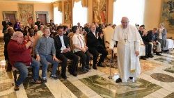 Papież Franciszek z członkami włoskiej Konferencji Instytutów Misyjnych